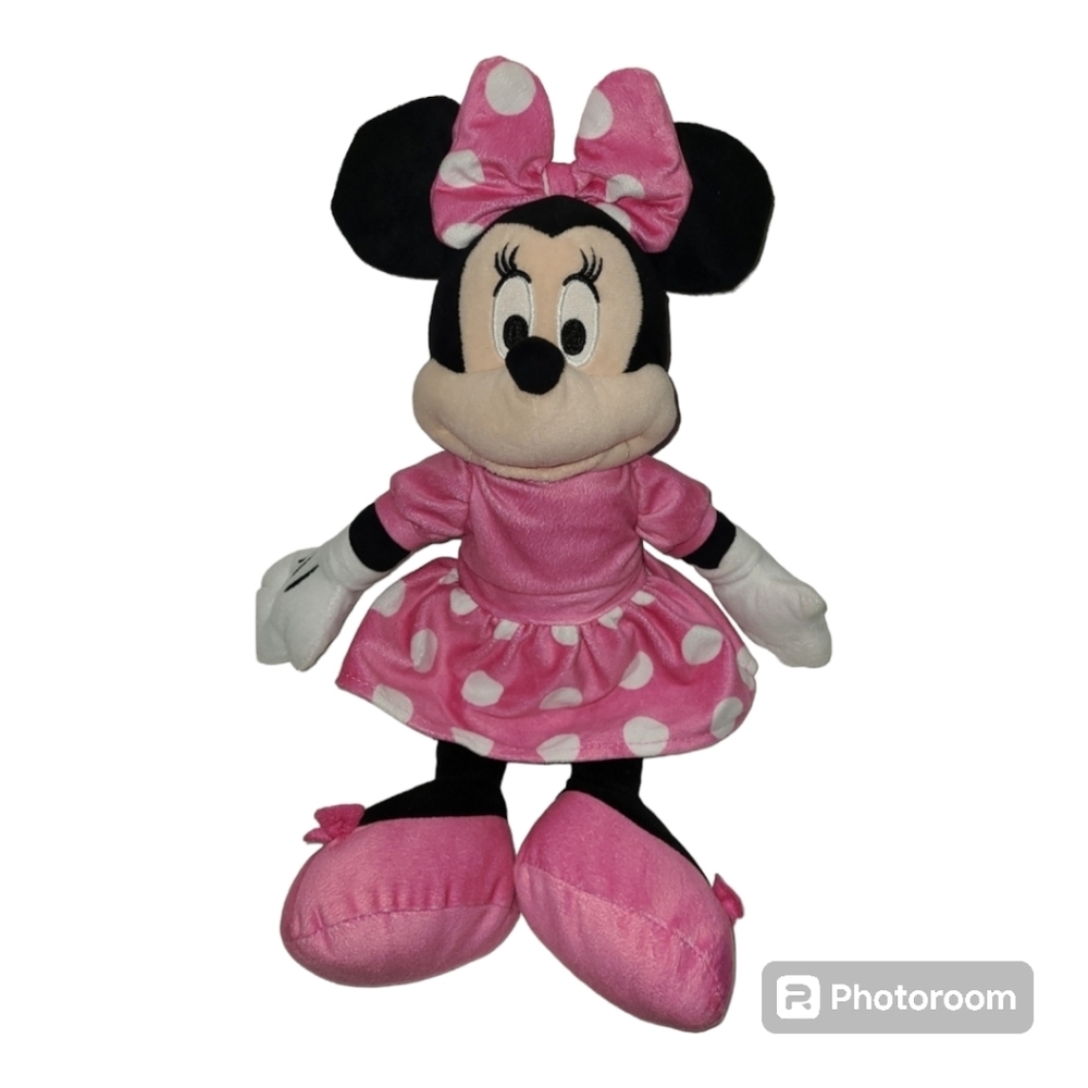 Minnie mouse stuffed toy doll MINNIE‎ BOW POLKA DOT DISNEY